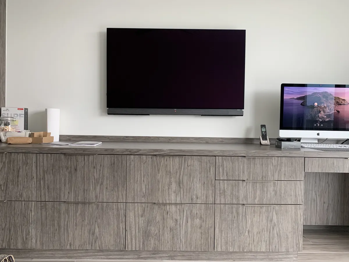 Clean TV and low-voltage installation